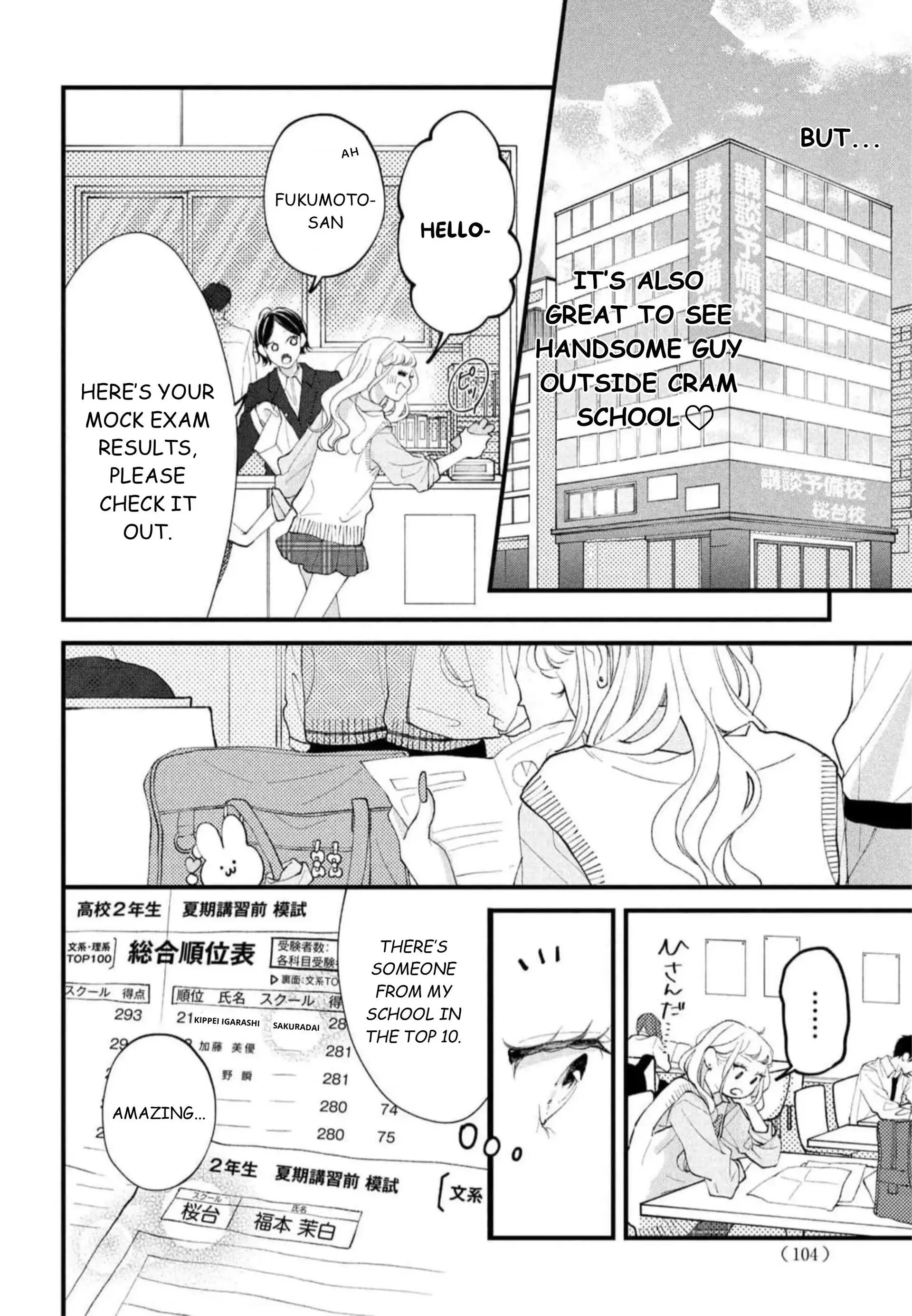 A Story About a Gal and a High-spec Boy Falling in Love at a Cram School - Chapter 1 - Page 10