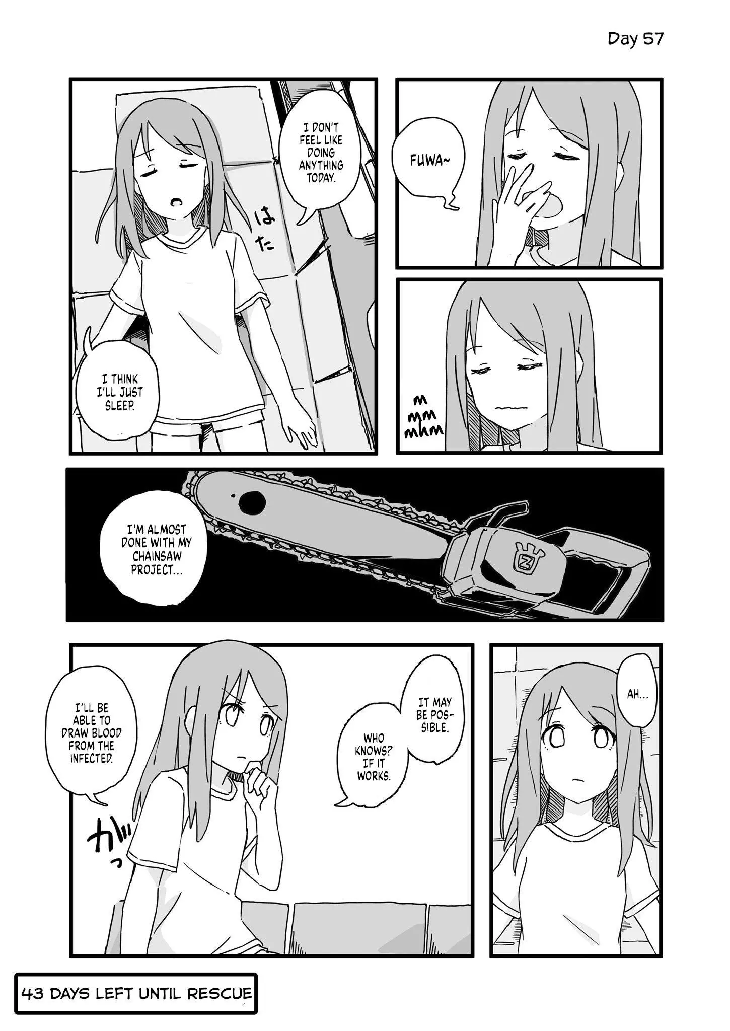 Convenience Store of the Dead ~The Convenience Store Clerk Will Get Rescued in 100 Days~ - Chapter 57 - Page 1