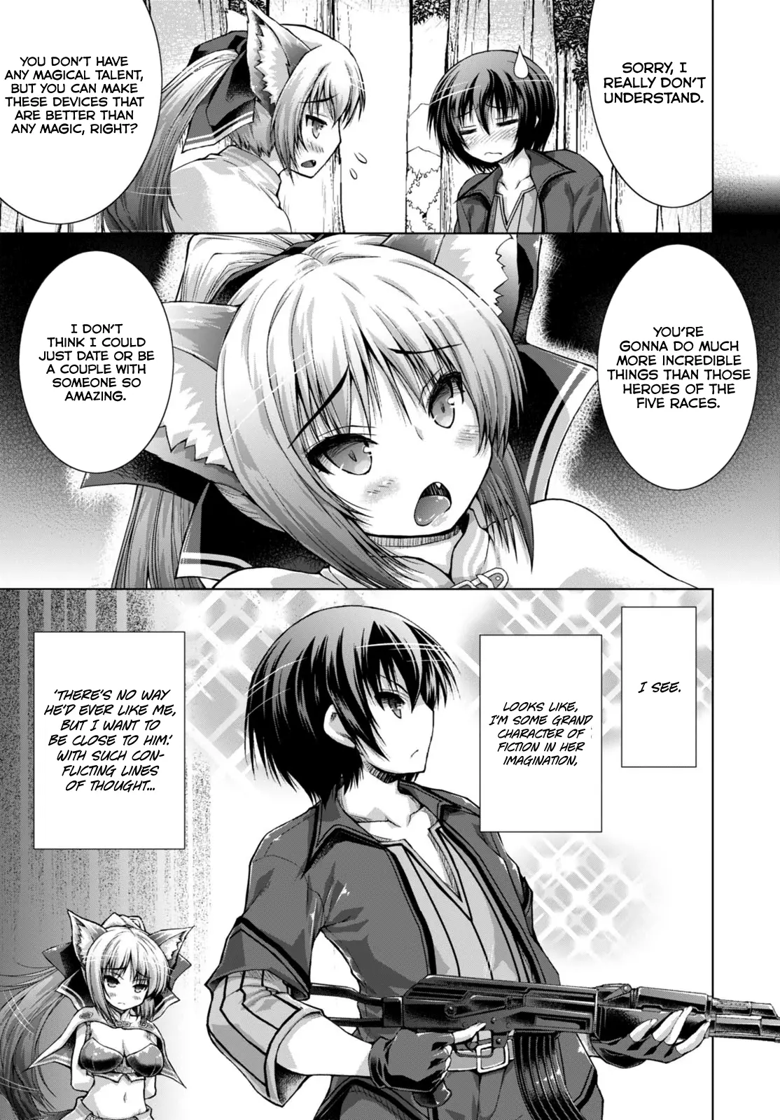 Gun-Ota ga Mahou Sekai ni Tensei shitara, Gendai Heiki de Guntai Harem wo Tsukucchaimashita!? - Chapter 10 - Page 6