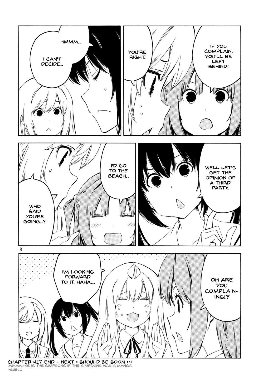 Minami-ke - Chapter 417 - Page 8