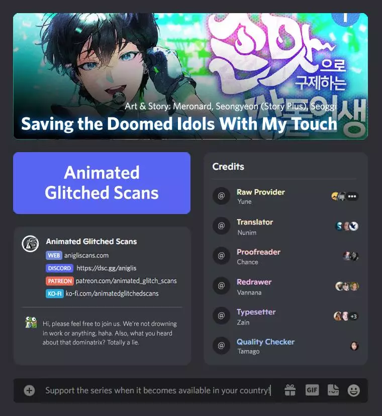 Saving The Doomed Idols With My Touch - Chapter 10 - Page 1