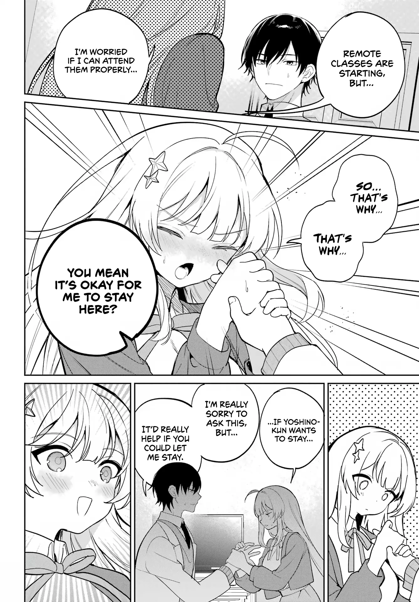 When I got to remote class, I had to move in with the most beautiful girl in my class - Chapter 1 - Page 37