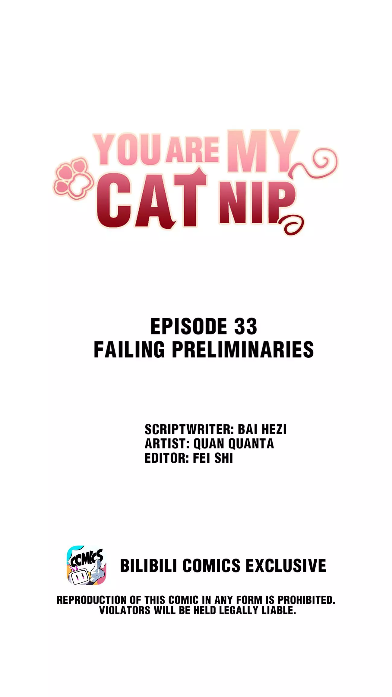 You Are My Catnip - Chapter 33 - Page 1